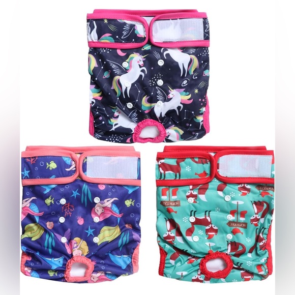 New XL (3pack) Reusable Premium Highly Absorbent Leak-Proof Doggy Diapers - Picture 1 of 6